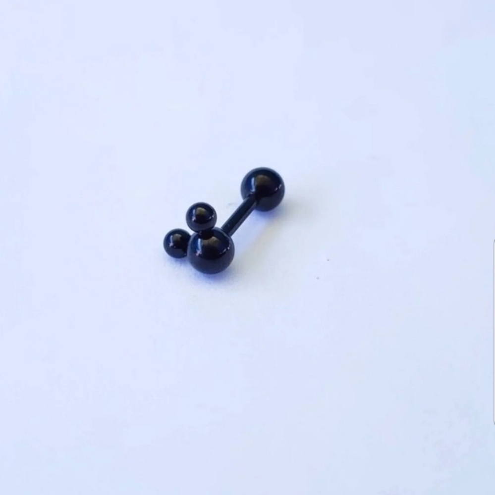 16g mickey Tragus helix conch cartilage piercing